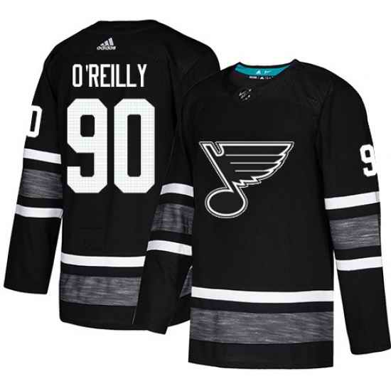 Blues #90 Ryan O 27Reilly Black Authentic 2019 All Star Stitched Hockey Jersey